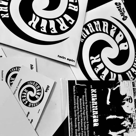 The Stomps - Debut 7" double-A single Kalamazoo / Ithaca Creek