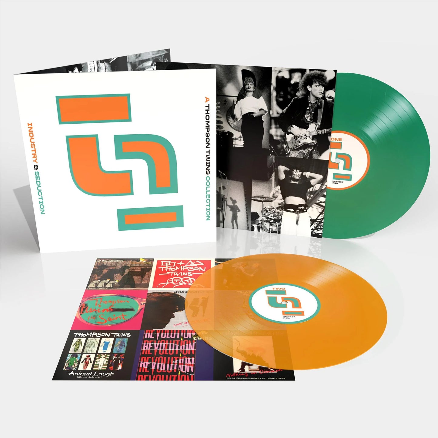 Thompson Twins – Industry & Seduction: A Thompson Twins Collection (Transparent Green & Orange) - LP
