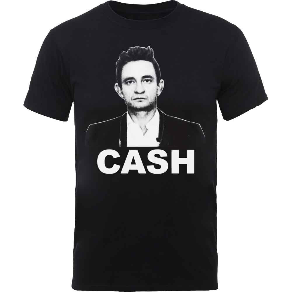 Cash, Johnny Unisex T-Shirt: Straight Stare (Black)