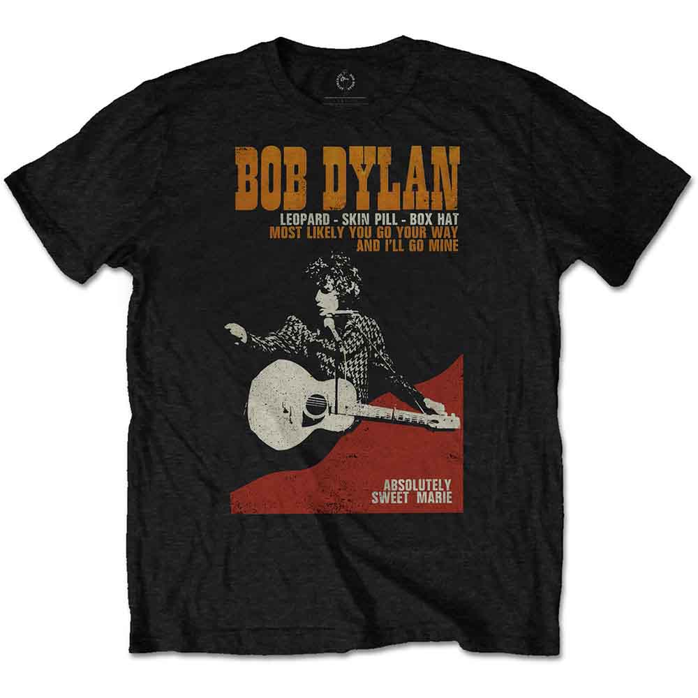 Dylan, Bob Unisex T-Shirt: Sweet Marie (Black)