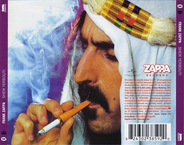 Frank Zappa - Sheik Yerbouti--CD / Album