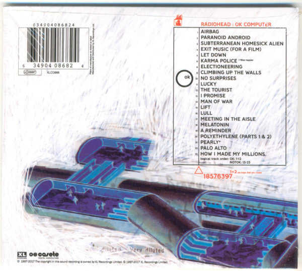 Radiohead – OK Computer OKNOTOK 1997 2017 CD