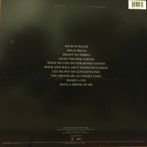 AC/DC – Back In Black - LP