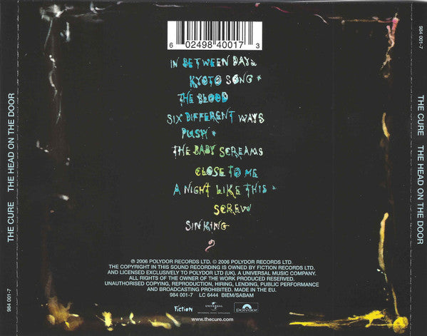 The Cure - The Head On The Door - CD