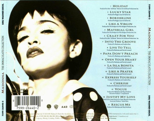 Madonna – The Immaculate Collection - CD