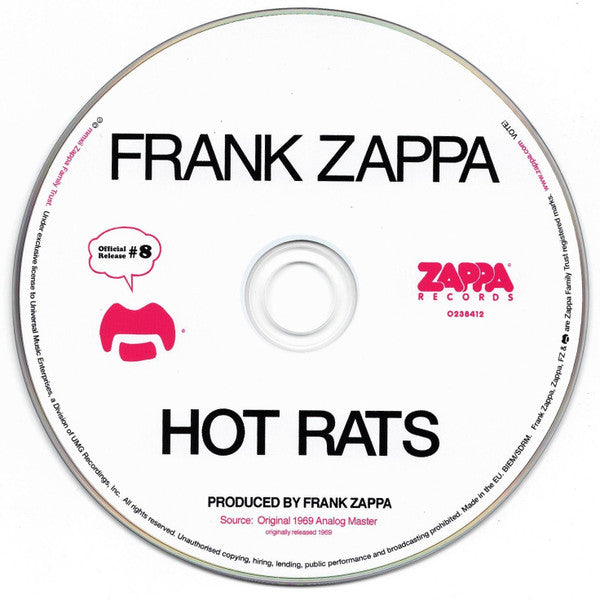 Frank Zappa - Hot Rats--CD / Album
