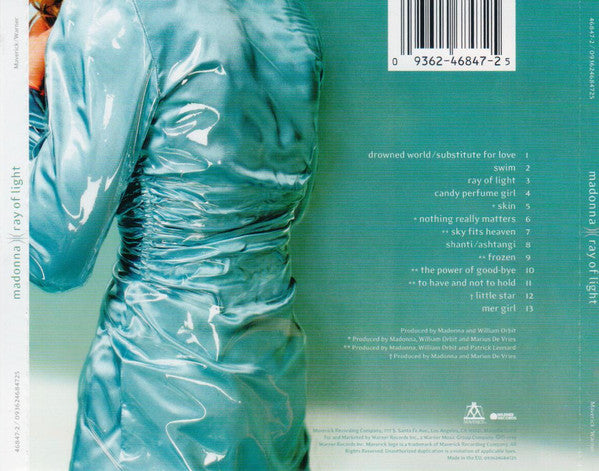 Madonna – Ray Of Light - CD