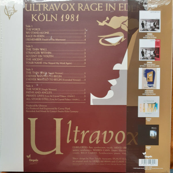 Ultravox – Rage In Eden - LP