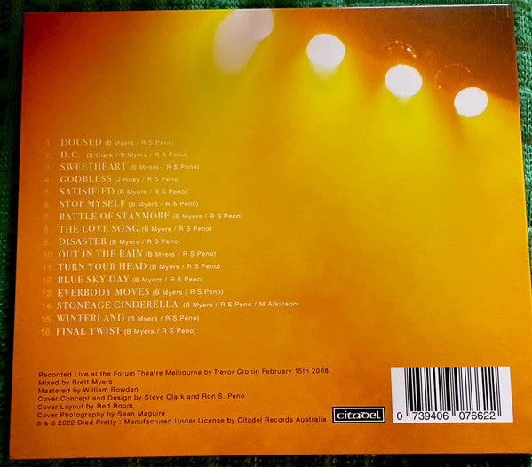 Died Pretty – Live - CD