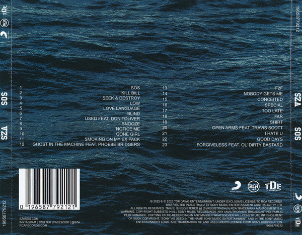 SZA – SOS CD