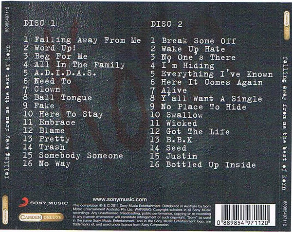 Korn – Falling Away From Me - The Best Of Korn CD