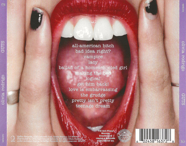 Olivia Rodrigo – Guts - CD