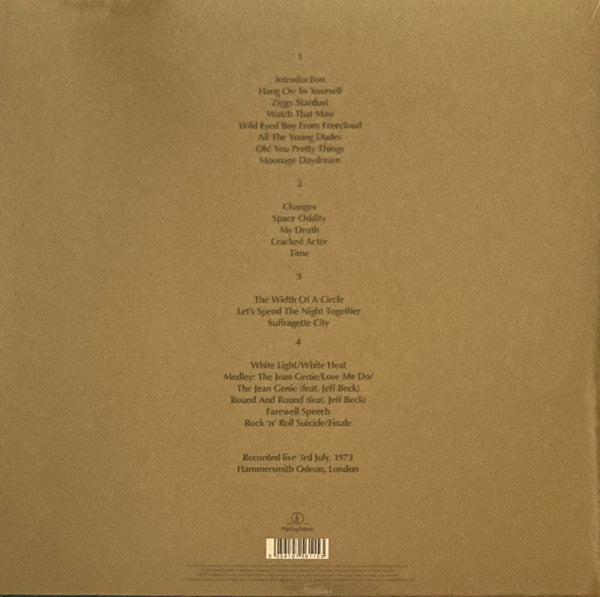 David Bowie – Ziggy Stardust And The Spiders From Mars: The Motion Picture Soundtrack