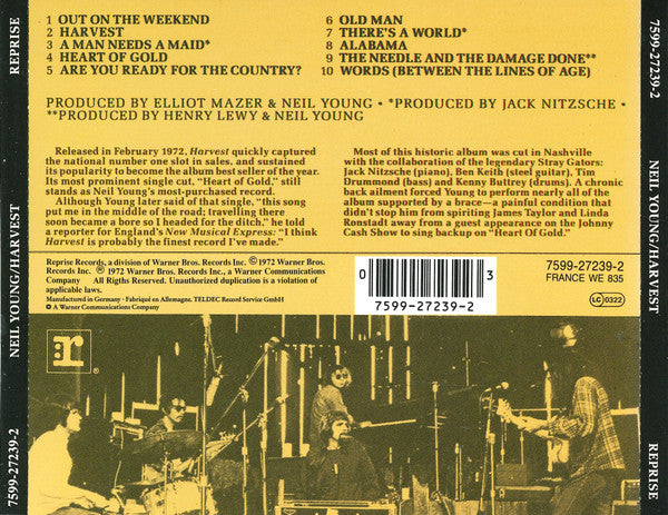 Neil Young – Harvest - CD
