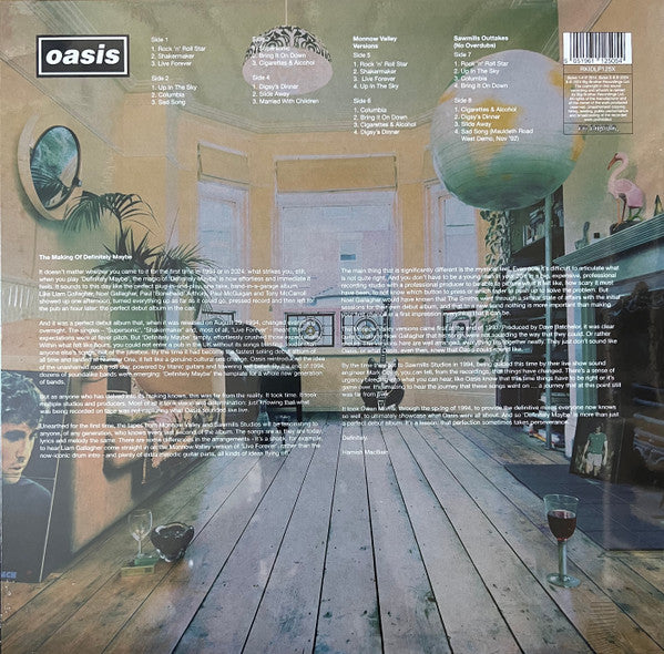 Oasis – Definitely Maybe (4xLP Deluxe Edition, Limited Edition, 30th Anniversary)