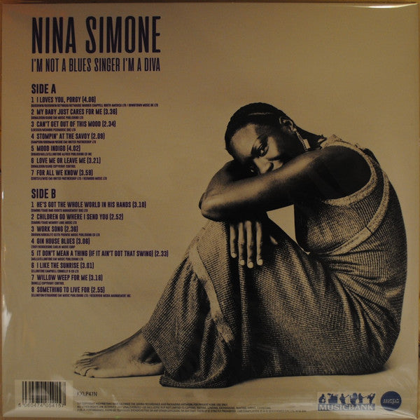 Nina Simone – I'm Not A Blues Singer I'm A Diva - LP