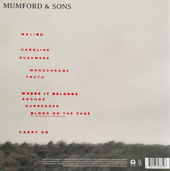 Mumford & Sons – Rushmere- LP