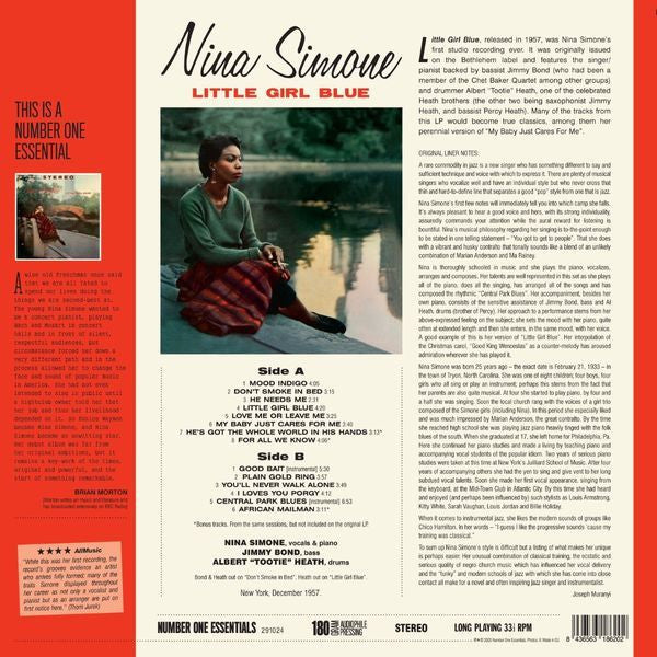 Nina Simone – Little Girl Blue - LP