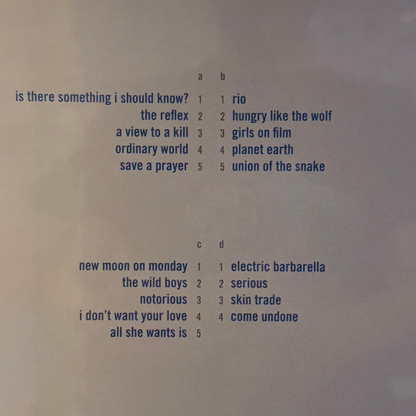 Duran Duran – Greatest - 2 x Vinyl, White