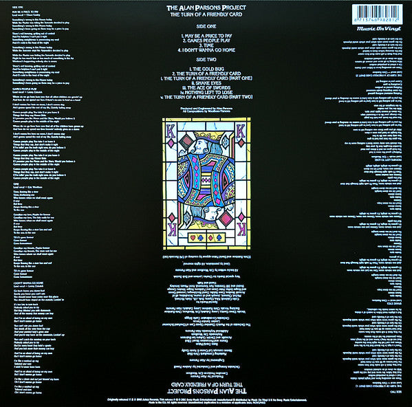 The Alan Parsons Project – The Turn Of A Friendly Card - LP
