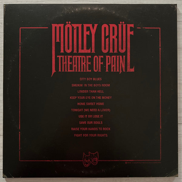Motley Crue – Theatre Of Pain - LP - 40th Anniversary Edition