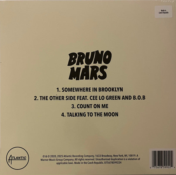 Bruno Mars – It's Better If You Don't Understand - LP - Record Store Day
