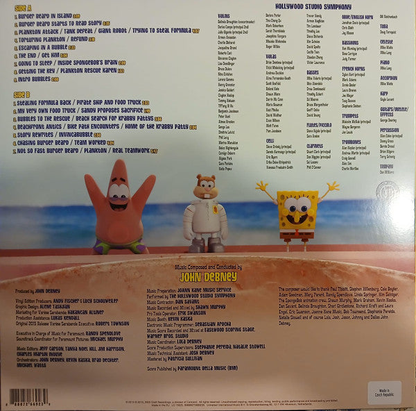 John Debney – The Spongebob Movie: Sponge Out Of Water (Music From The Motion Picture) - LP - Record Store Day