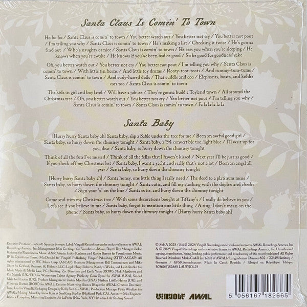 Laufey – A Very Laufey Holiday: The Santa Claus Is Comin’ To Town Edition - 7" Single