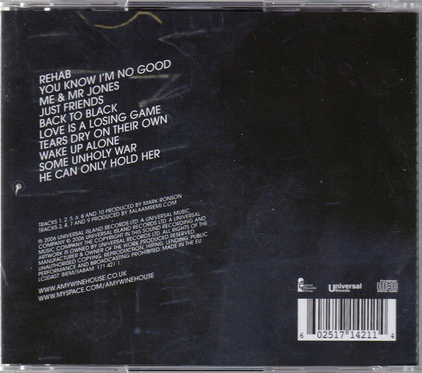 Amy Winehouse - Back to Black--CD / Album