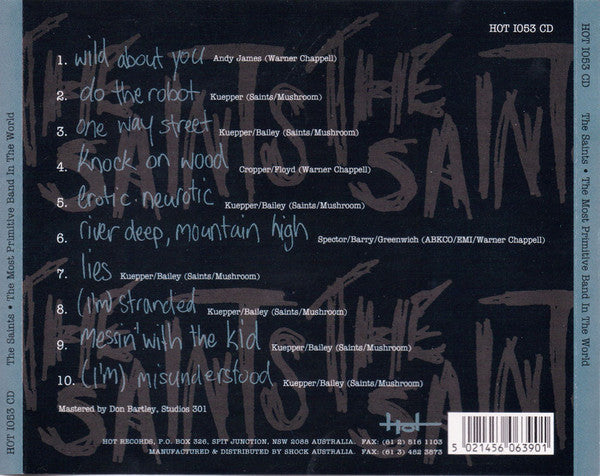 The Saints – The Most Primitive Band In The World (Live From The Twilight Zone, Brisbane 1974) - CD