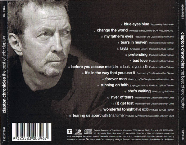 Eric Clapton – Clapton Chronicles (The Best Of Eric Clapton) - CD 2nd Hand (VG+)