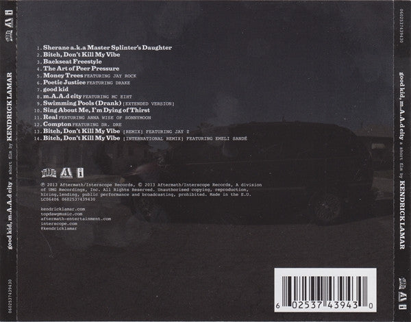 Kendrick Lamar – Good Kid, M.A.A.D City - CD