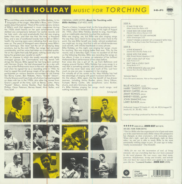 Billie Holiday – Music For Torching With Billie Holiday