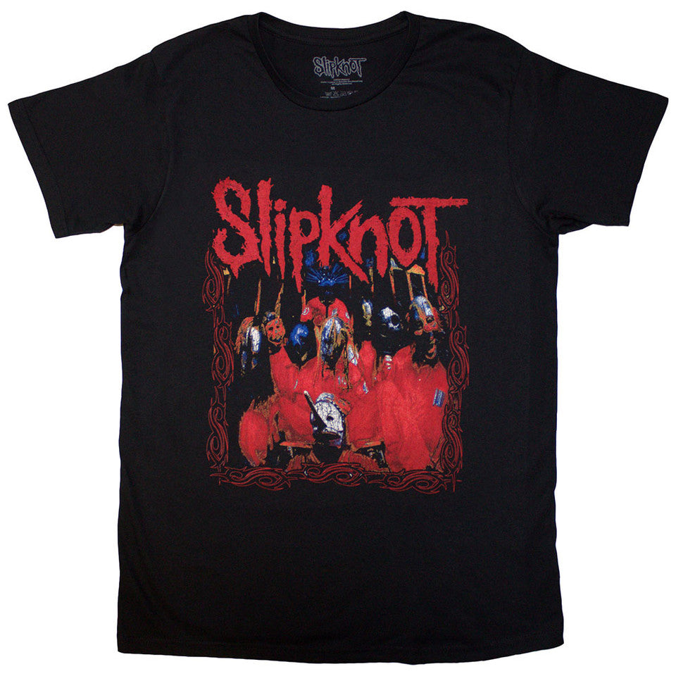 Slipknot Unisex T-Shirt: Band Frame (Black)