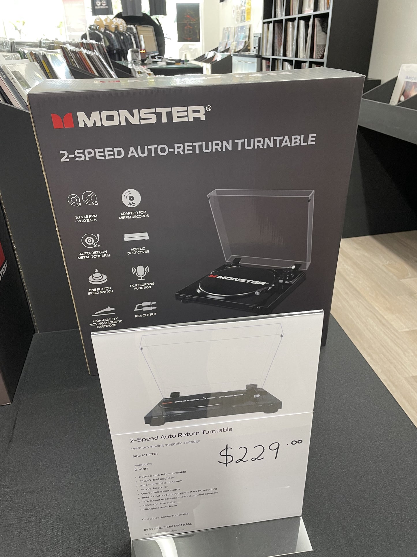 Monster MT-TT01 Turntable $249