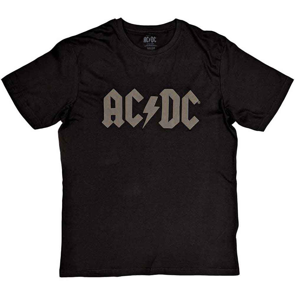 AC/DC Unisex T-Shirt: Logo (Black) (Hi-Build)