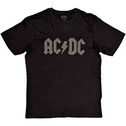 AC/DC Unisex T-Shirt: Logo (Black) (Hi-Build)