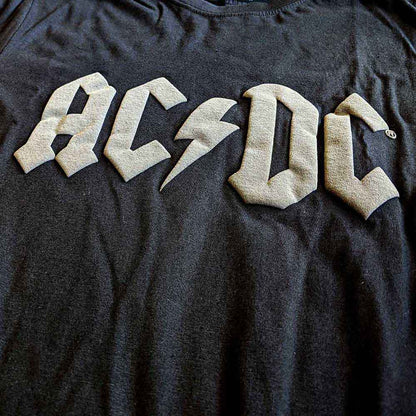 AC/DC Unisex T-Shirt: Logo (Black) (Hi-Build)