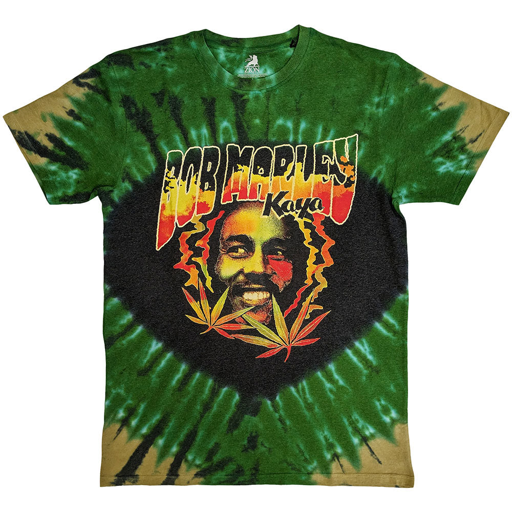 Marley Bob Unisex T-Shirt: Kaya Smoke (Green) (Wash Collection)