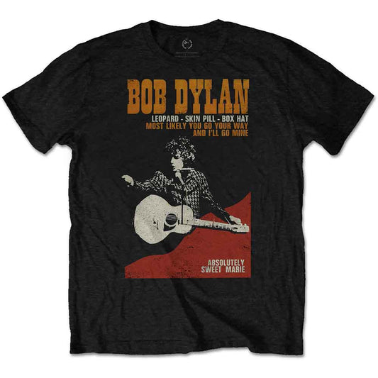 Dylan, Bob Unisex T-Shirt: Sweet Marie (Black)