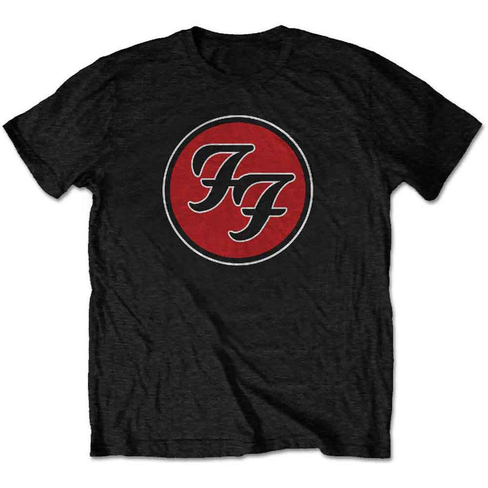 Foo Fighters Unisex T-Shirt: FF Logo (Black)