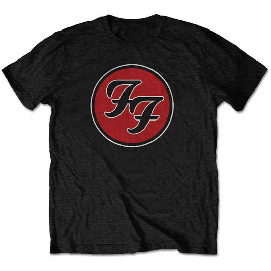 Foo Fighters Unisex T-Shirt: FF Logo (Black)