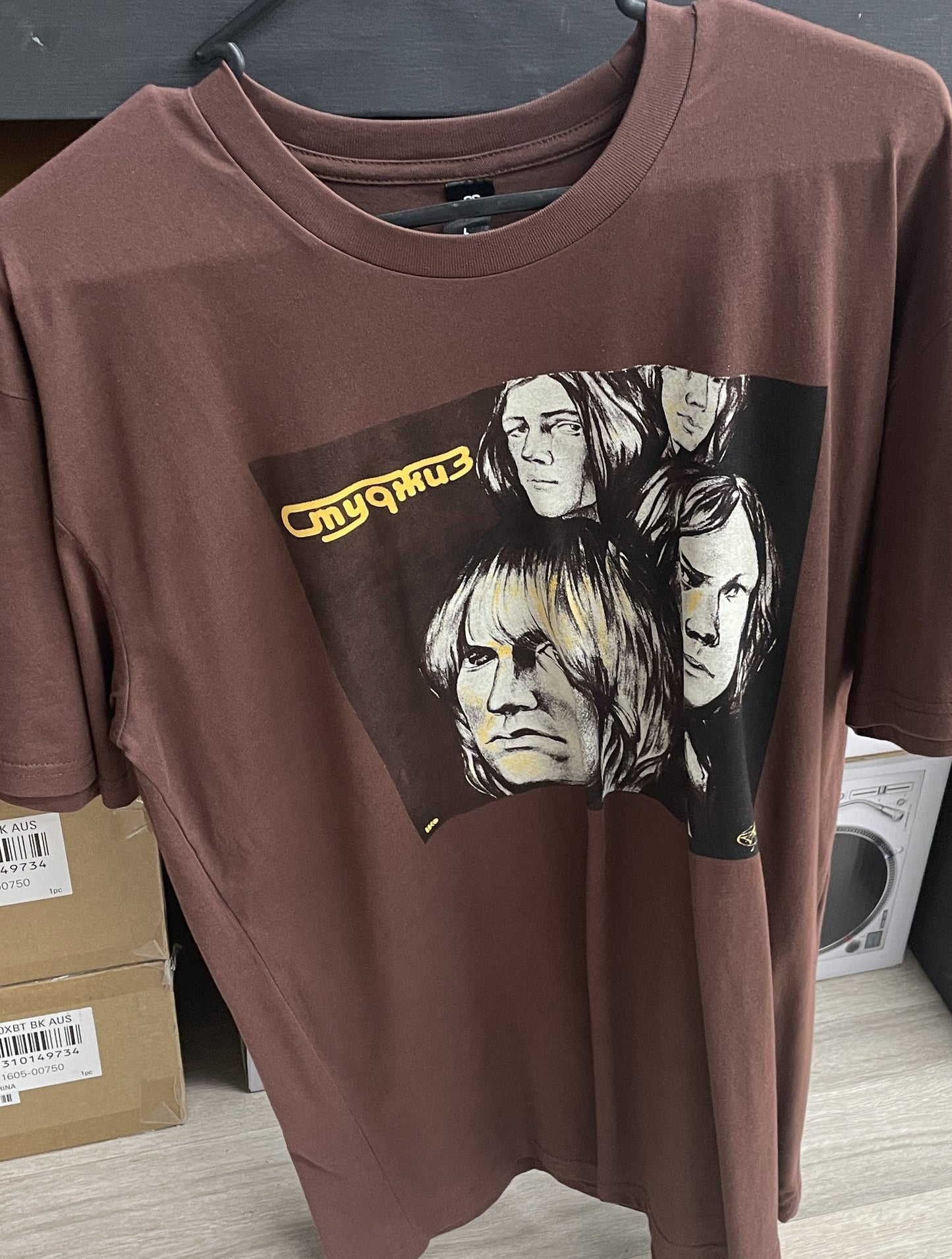 Iggy Pop & The Stooges Russian Bootleg Brown T-shirt
