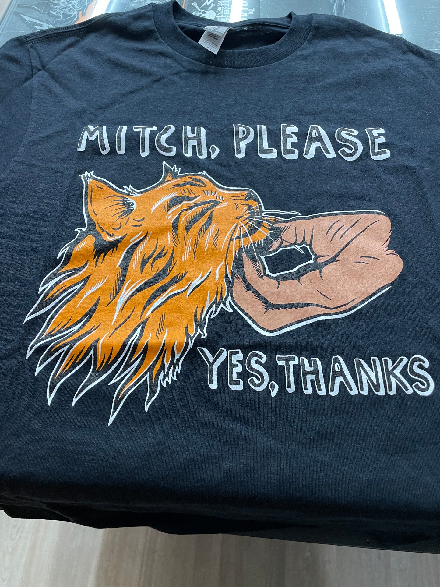 Mitch, Please Unisex T-Shirt: Yes, Thanks (Black)
