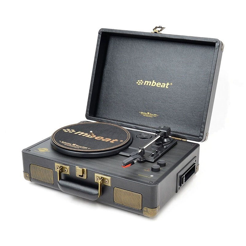 Mbeat Uptown Retro Bluetooth Turntable with Cassette Player - MB-TR166BLK