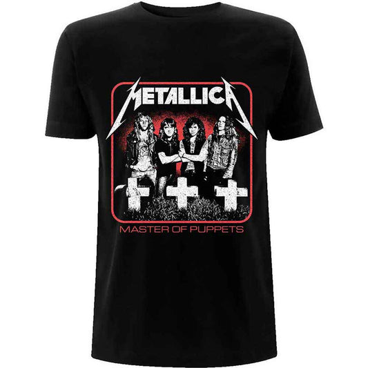 Metallica Unisex T-Shirt: Vintage Master of Puppets Photo (Black)