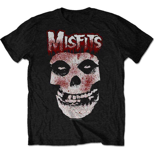Misfits Unisex T-Shirt: Blood Drip Skull (Black)