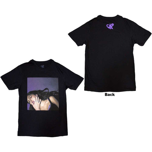 Rodrigo Olivia Unisex T-Shirt: Guts Album Cover (Black) (Back Print)