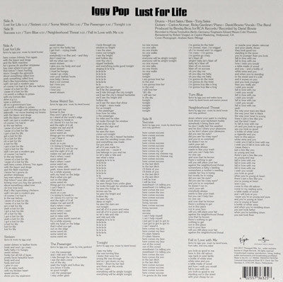 Iggy Pop – Lust For Life - LP