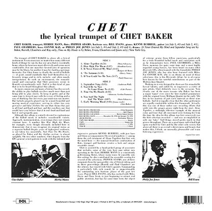 Chet Baker – The Lyrical Trumpet Of Chet Baker - LP
